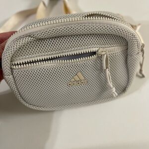 Adidas Off-White Mesh Crossbody Bag
